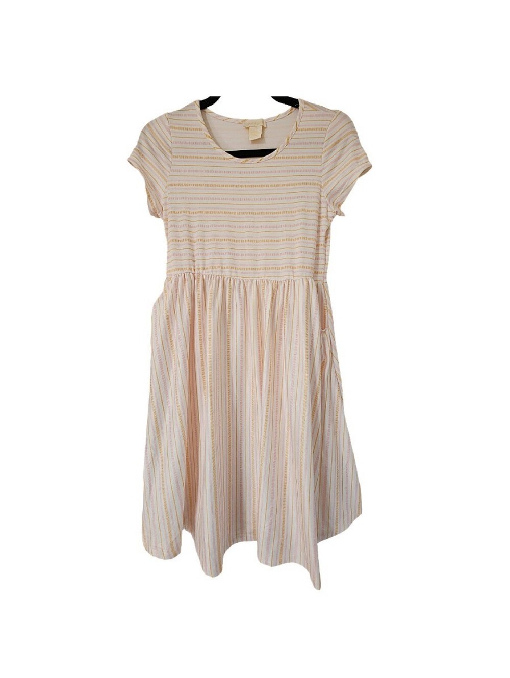 Emma & Elsa Girl's Short-Sleeve Striped Dress (16)